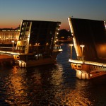 Open bridge, St Petersburg